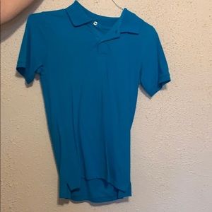 Blue polo button up
